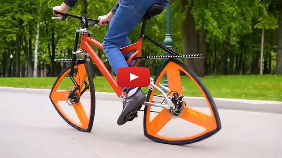 Insane Triangle Cycle Wheels Video