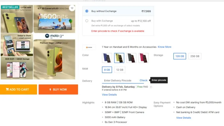 Moto G85 5G Launch Date & Price